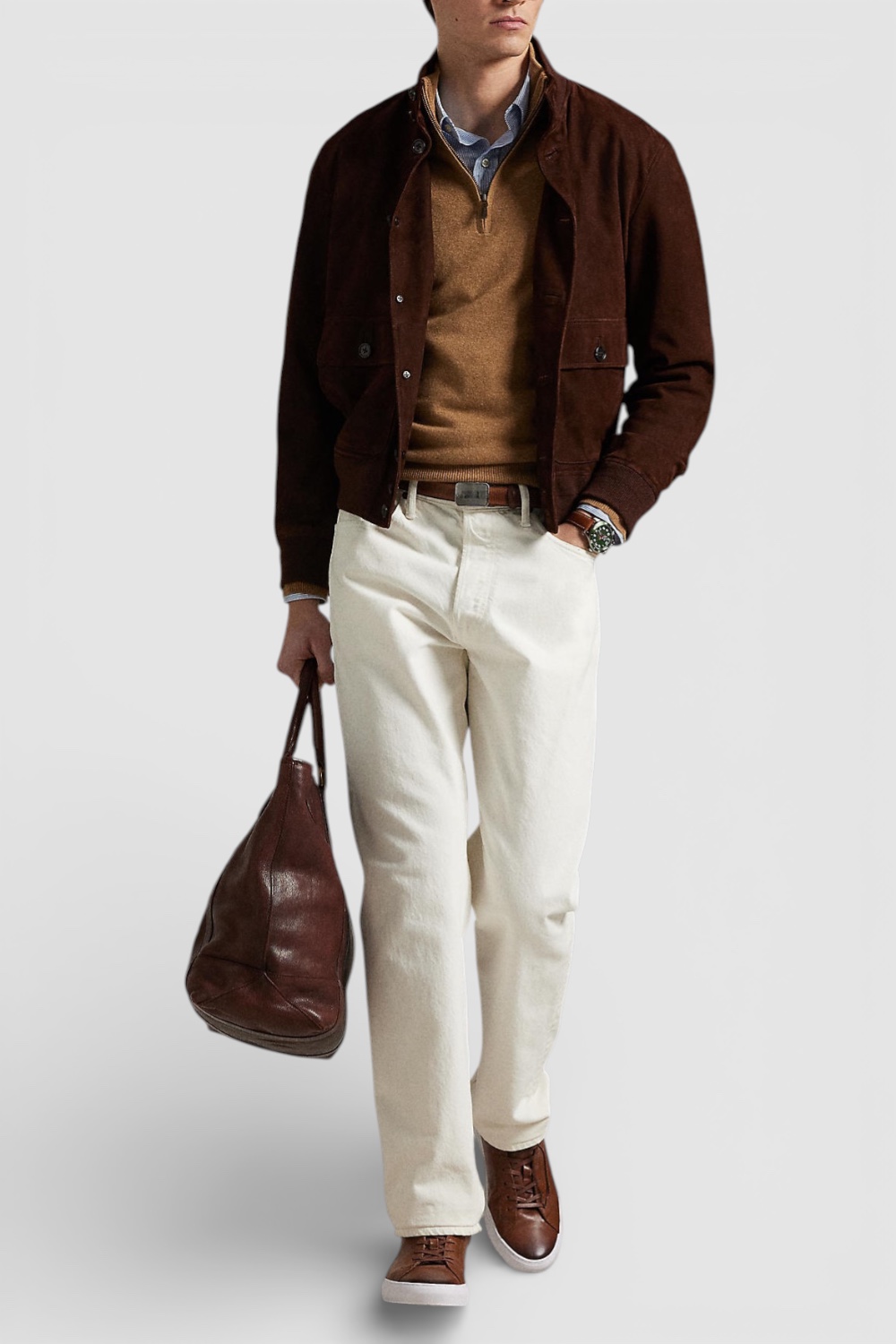 תמונת כל הלוק של סריג פולו